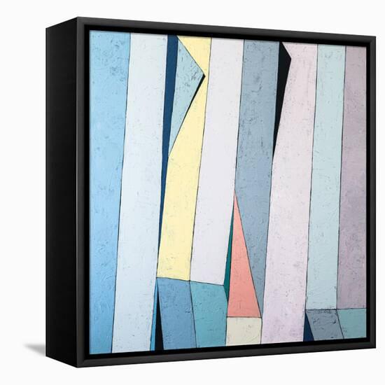 Summer deck-Hyunah Kim-Framed Stretched Canvas