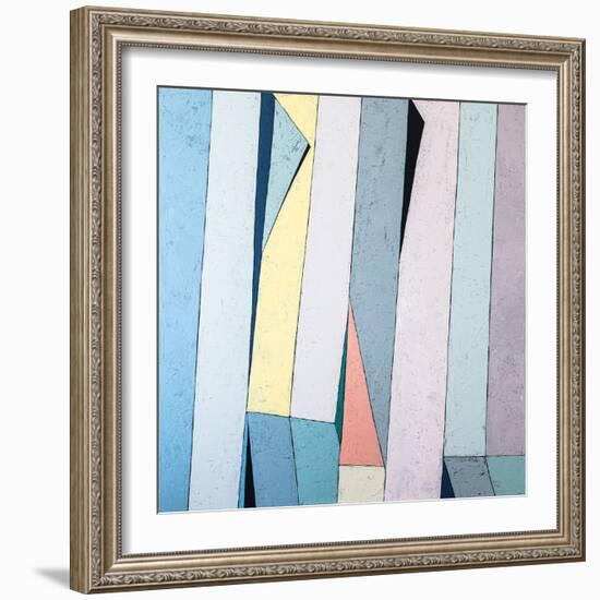 Summer deck-Hyunah Kim-Framed Art Print