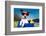 Summer Dog on Bike-Javier Brosch-Framed Photographic Print