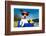 Summer Dog on Bike-Javier Brosch-Framed Photographic Print