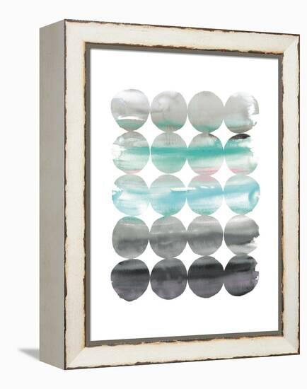 Summer Dots v2 Neutral-Elyse DeNeige-Framed Stretched Canvas