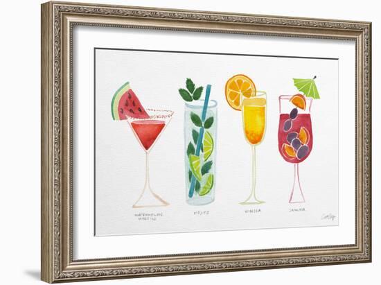 Summer Drinks-Cat Coquillette-Framed Premium Giclee Print