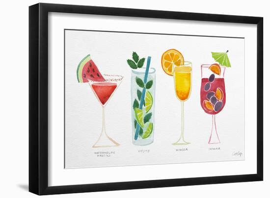 Summer Drinks-Cat Coquillette-Framed Premium Giclee Print