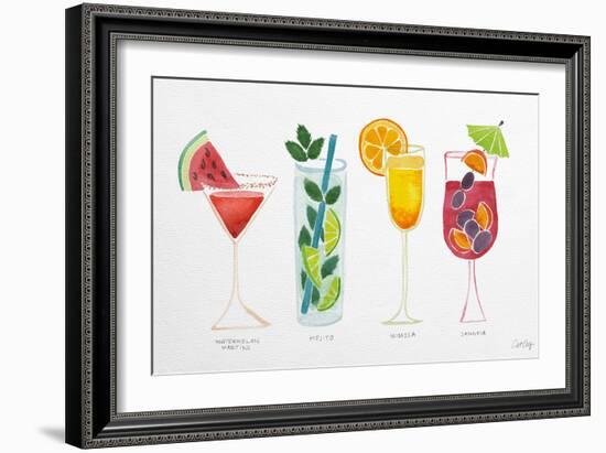 Summer Drinks-Cat Coquillette-Framed Premium Giclee Print