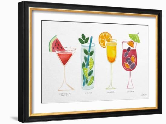 Summer Drinks-Cat Coquillette-Framed Premium Giclee Print