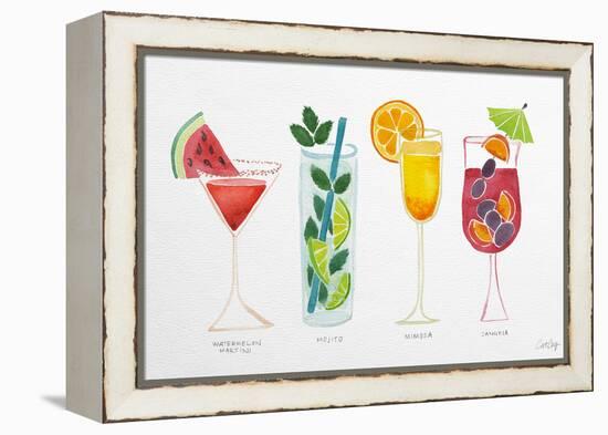 Summer Drinks-Cat Coquillette-Framed Premier Image Canvas