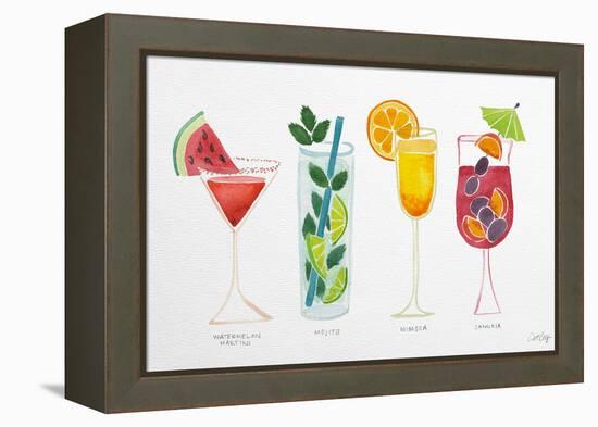 Summer Drinks-Cat Coquillette-Framed Premier Image Canvas