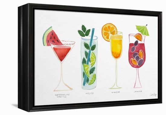 Summer Drinks-Cat Coquillette-Framed Premier Image Canvas