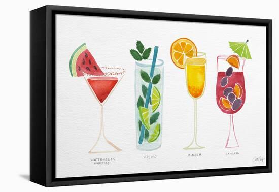 Summer Drinks-Cat Coquillette-Framed Premier Image Canvas