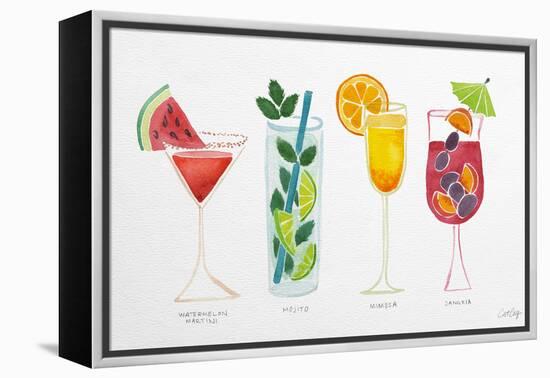 Summer Drinks-Cat Coquillette-Framed Premier Image Canvas