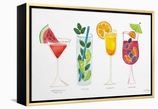 Summer Drinks-Cat Coquillette-Framed Premier Image Canvas