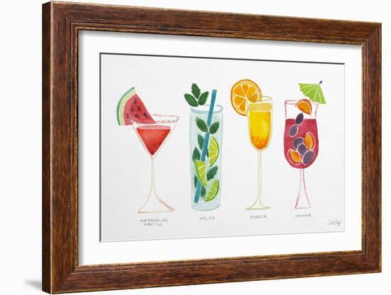 Summer Drinks-Cat Coquillette-Framed Art Print