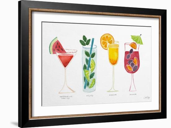 Summer Drinks-Cat Coquillette-Framed Art Print