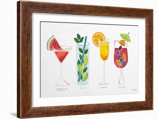 Summer Drinks-Cat Coquillette-Framed Giclee Print
