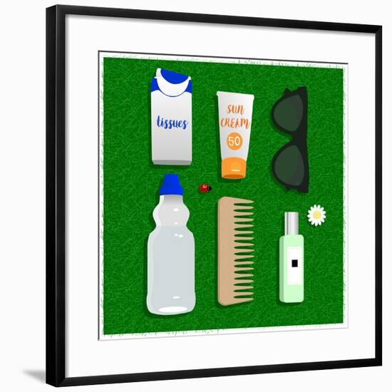 Summer Essentials-Claire Huntley-Framed Giclee Print