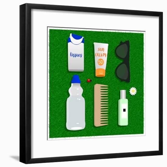 Summer Essentials-Claire Huntley-Framed Giclee Print