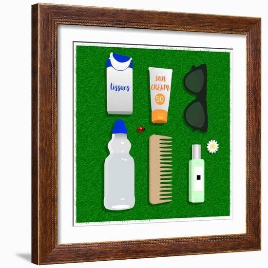 Summer Essentials-Claire Huntley-Framed Giclee Print