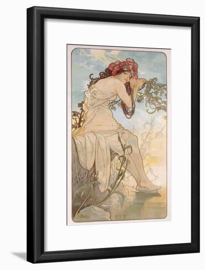 Summer; Ete, C.1896-Alphonse Mucha-Framed Giclee Print