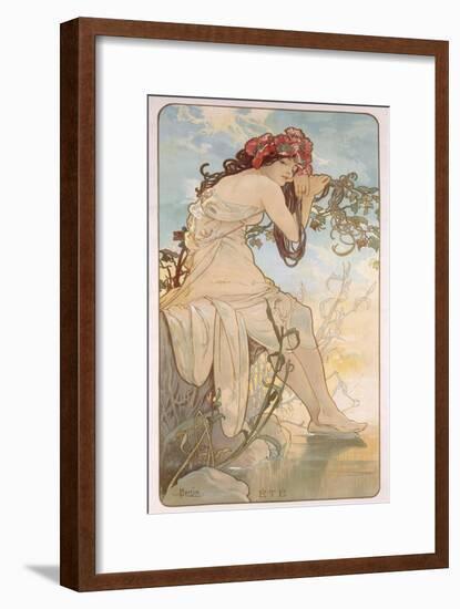 Summer; Ete, C.1896-Alphonse Mucha-Framed Giclee Print