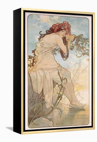 Summer; Ete, C.1896-Alphonse Mucha-Framed Premier Image Canvas