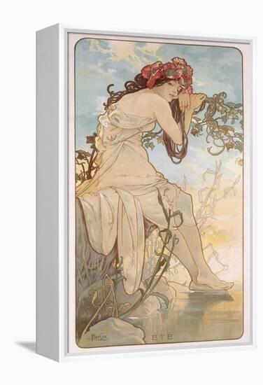 Summer; Ete, C.1896-Alphonse Mucha-Framed Premier Image Canvas