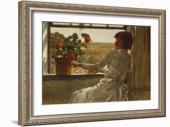 Summer Evening, 1886-Childe Hassam-Framed Giclee Print