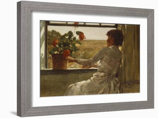 Summer Evening, 1886-Childe Hassam-Framed Giclee Print