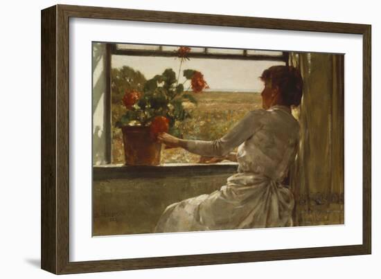 Summer Evening, 1886-Childe Hassam-Framed Giclee Print