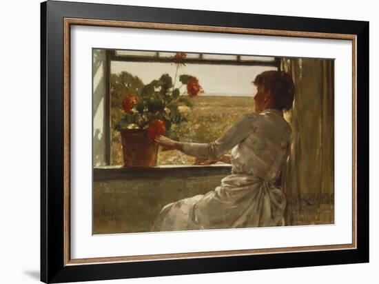 Summer Evening, 1886-Childe Hassam-Framed Giclee Print