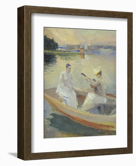 Summer Evening, Borga Harbour, 1889-Albert Edelfelt-Framed Giclee Print