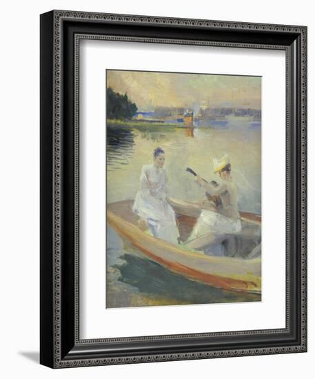 Summer Evening, Borga Harbour, 1889-Albert Edelfelt-Framed Giclee Print