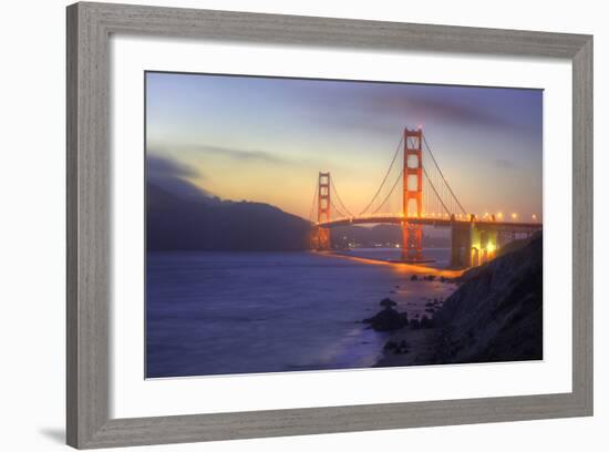 Summer Evening Golden Gate-Vincent James-Framed Photographic Print