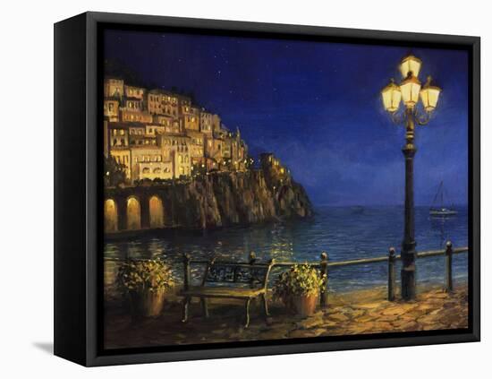Summer Evening In Amalfi-kirilstanchev-Framed Stretched Canvas