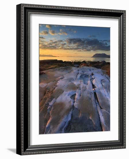 Summer Evening Looking Out over Vågsfjorden, Troms County, Norway-Stocktrek Images-Framed Photographic Print