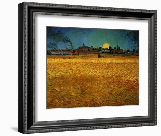 Summer Evening Near Arles-Vincent van Gogh-Framed Giclee Print