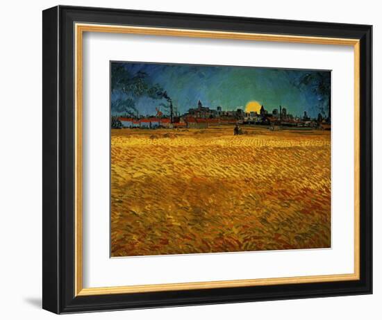 Summer Evening Near Arles-Vincent van Gogh-Framed Giclee Print