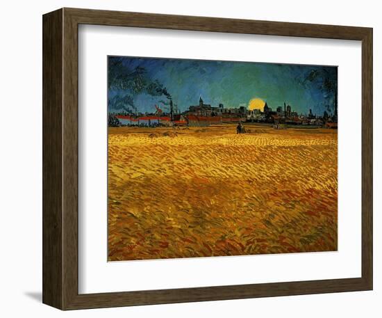 Summer Evening Near Arles-Vincent van Gogh-Framed Giclee Print