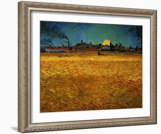 Summer Evening Near Arles-Vincent van Gogh-Framed Giclee Print