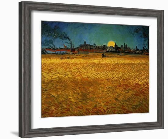 Summer Evening Near Arles-Vincent van Gogh-Framed Giclee Print