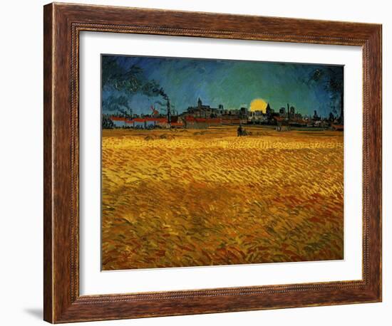 Summer Evening Near Arles-Vincent van Gogh-Framed Giclee Print