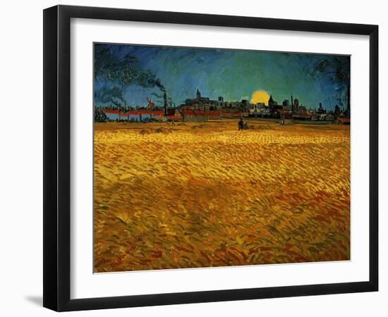 Summer Evening Near Arles-Vincent van Gogh-Framed Giclee Print