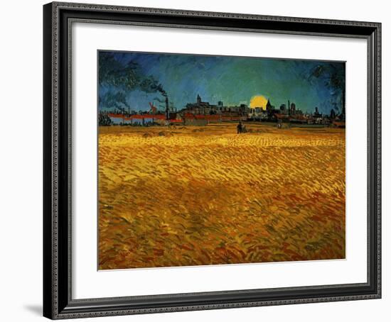 Summer Evening Near Arles-Vincent van Gogh-Framed Giclee Print