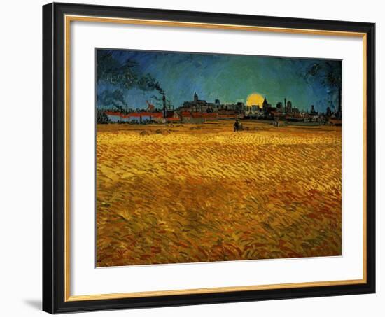 Summer Evening Near Arles-Vincent van Gogh-Framed Giclee Print