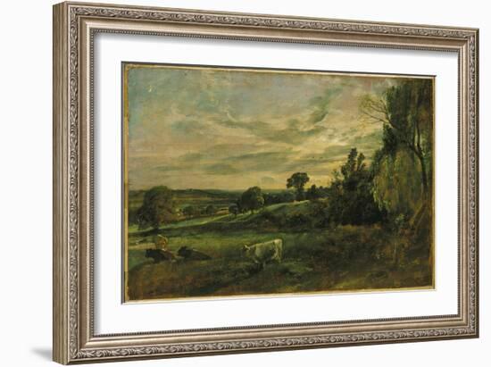 Summer Evening Near East Bergholt, Suffolk-John Constable-Framed Giclee Print