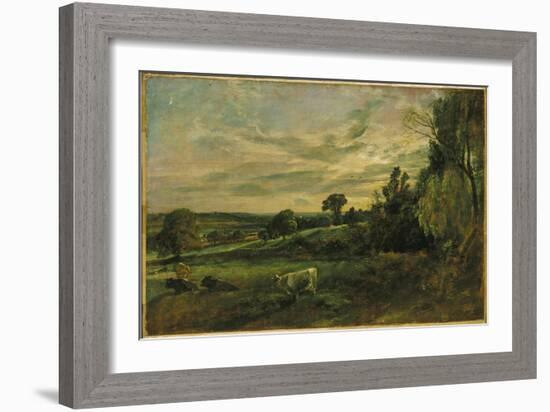 Summer Evening Near East Bergholt, Suffolk-John Constable-Framed Giclee Print