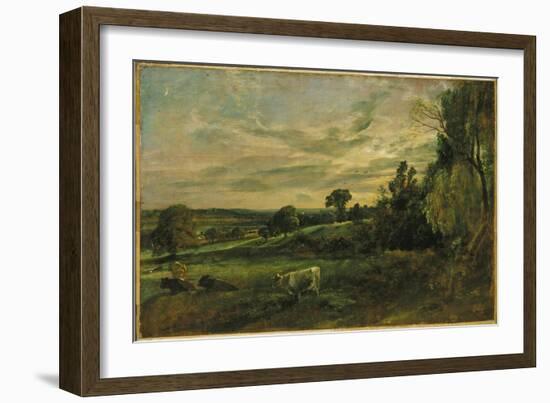 Summer Evening Near East Bergholt, Suffolk-John Constable-Framed Giclee Print