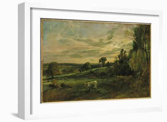 Summer Evening Near East Bergholt, Suffolk-John Constable-Framed Giclee Print