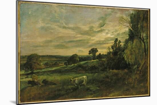 Summer Evening Near East Bergholt, Suffolk-John Constable-Mounted Giclee Print