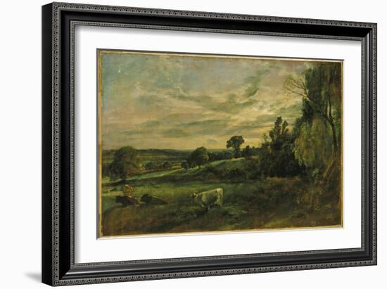 Summer Evening Near East Bergholt, Suffolk-John Constable-Framed Giclee Print