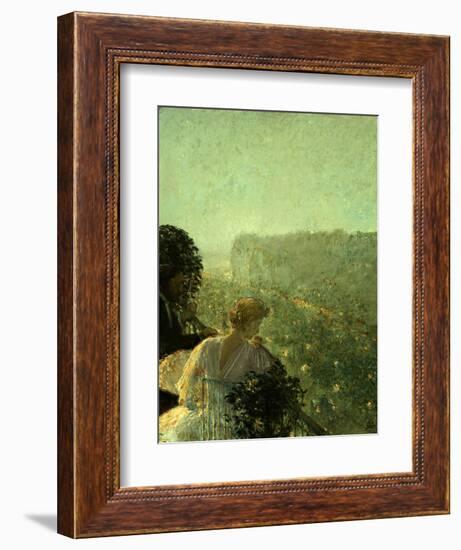 Summer Evening, Paris-Childe Hassam-Framed Giclee Print